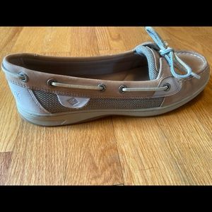 Sperry Angelfish Linen Boat Shoes 9W